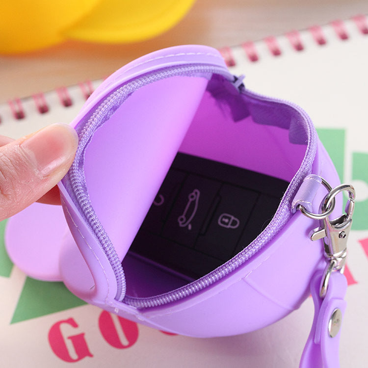 Cartoon Candy Color Baseball Cap Mini Hat Silicone Coin Purses