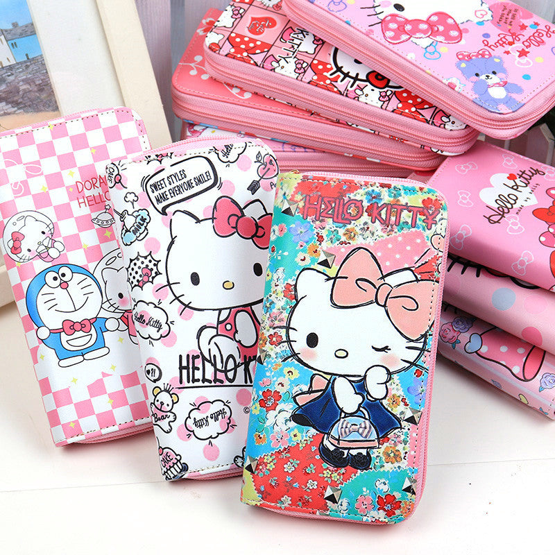 Versatile Cartoon Cute Doll Lady Storage Coin Purses