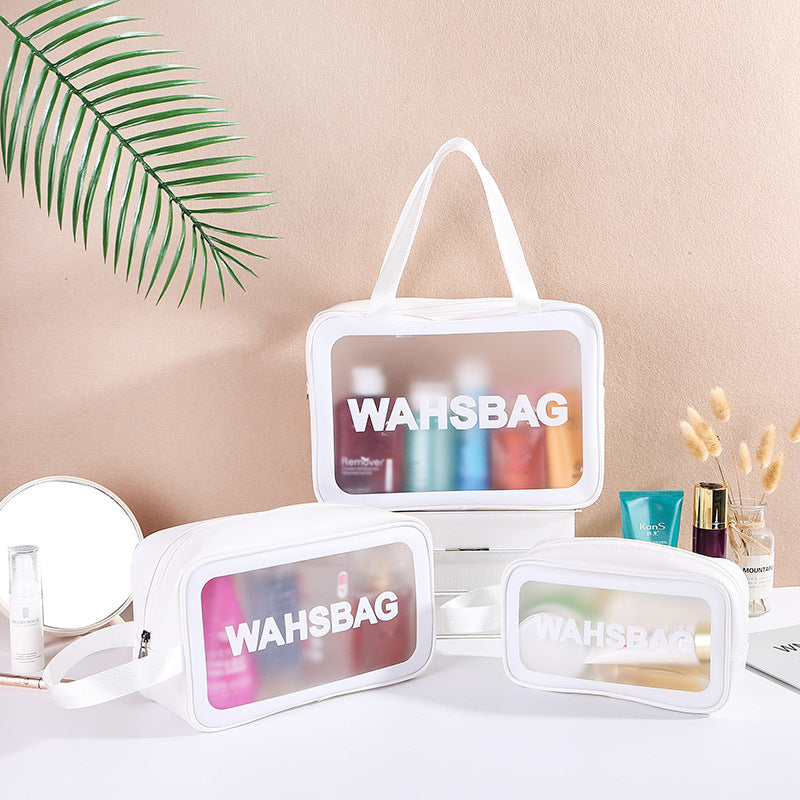 Storage Large Capacity Wash Waterproof Portable Letter Cosmetic Bags