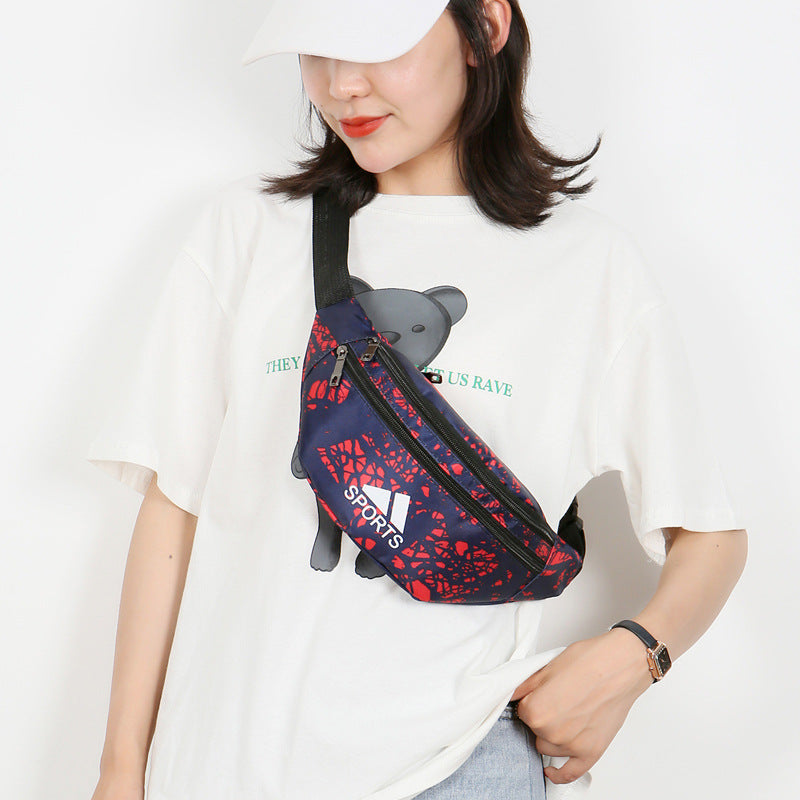 Women's & Men's & Exercise Oxford Cloth Waterproof Printed Men's Waist Packs