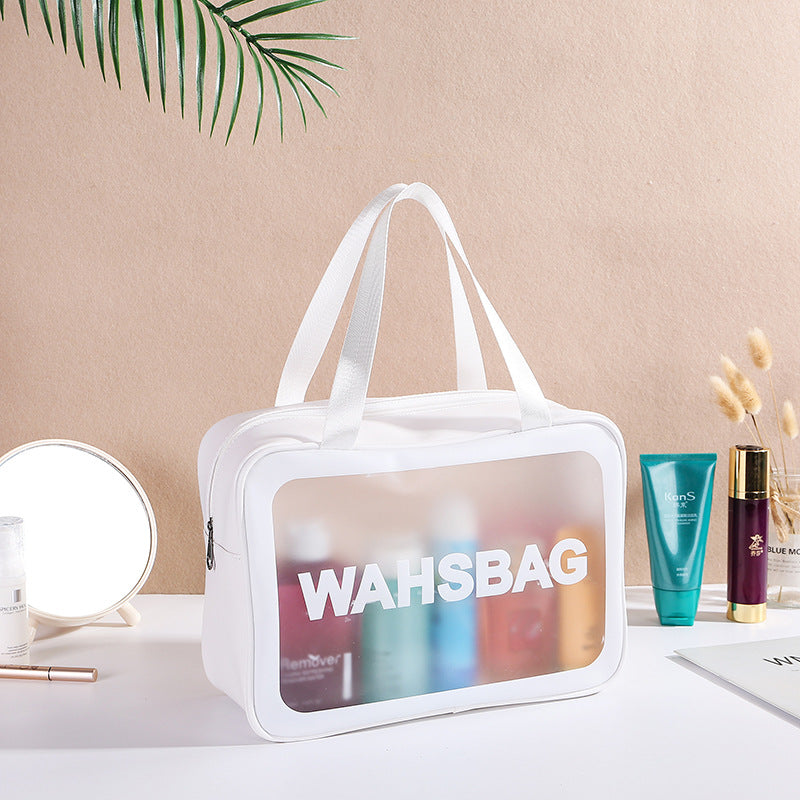 Storage Large Capacity Wash Waterproof Portable Letter Cosmetic Bags