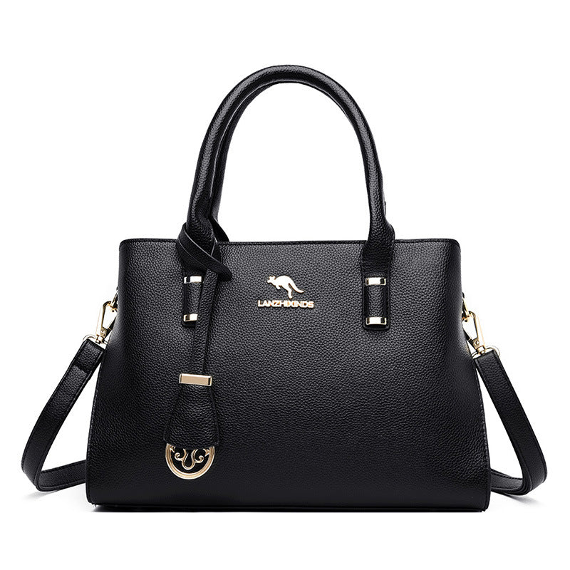 Women's Kangaroo Mother Soft Leather Versatile Handbags
