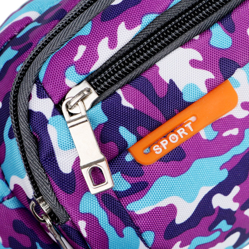 Women's & Men's & Mobile Waterproof Spring Nylon Printed Men's Waist Packs