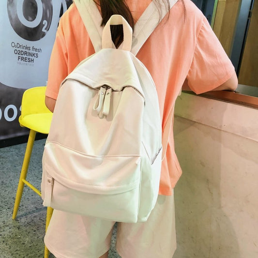Women's Junior High Korean College Large Capacity Backpacks