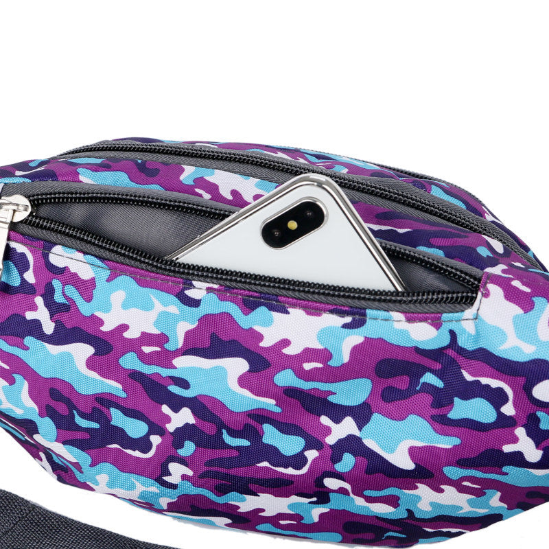 Women's & Men's & Mobile Waterproof Spring Nylon Printed Men's Waist Packs