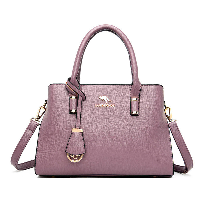 Women's Kangaroo Mother Soft Leather Versatile Handbags