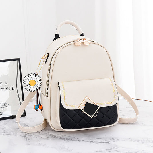 Women's Korean Style Fashionable Trendy Leather Backpacks