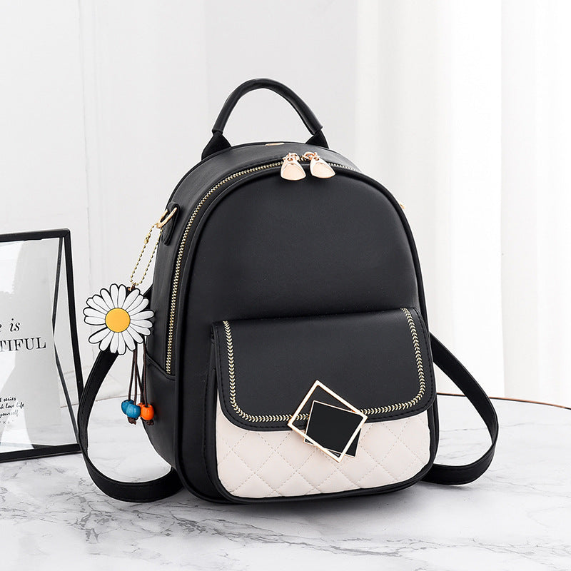 Women's Korean Style Fashionable Trendy Leather Backpacks