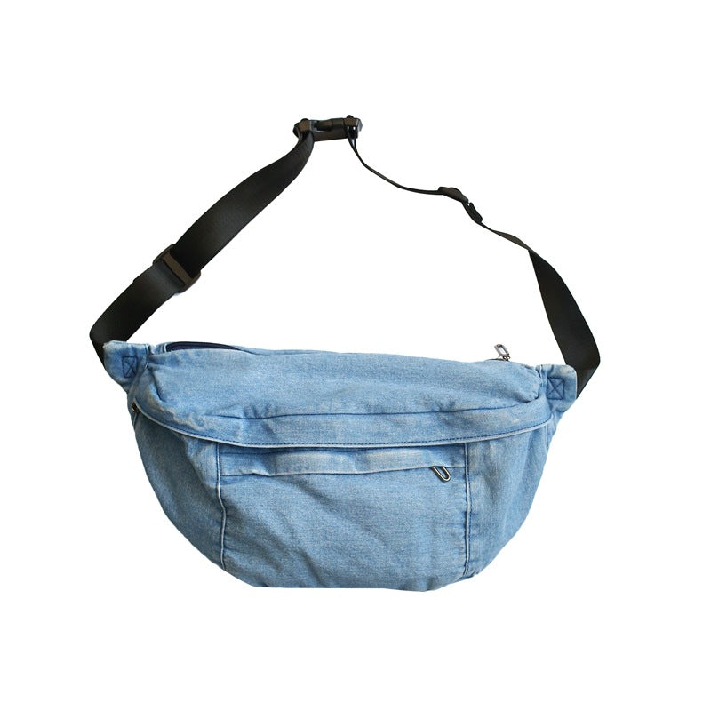 Women's Denim Large Capacity Literary Style Single Street Women's Messenger Bag