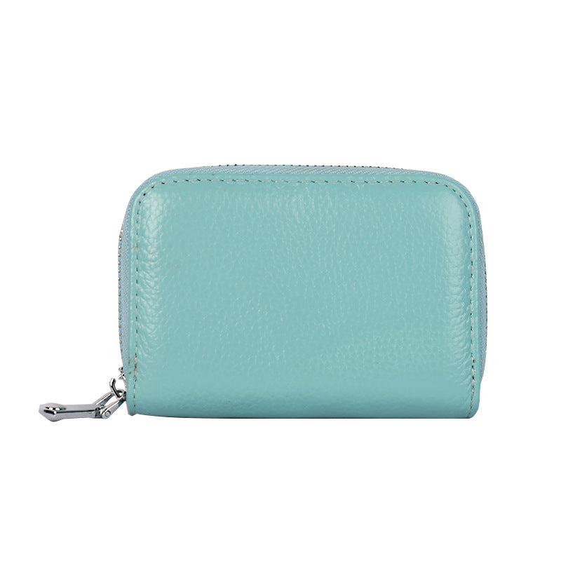 Women's & Men's First Layer Cowhide Expanding Multiple Slots Large Card Holder