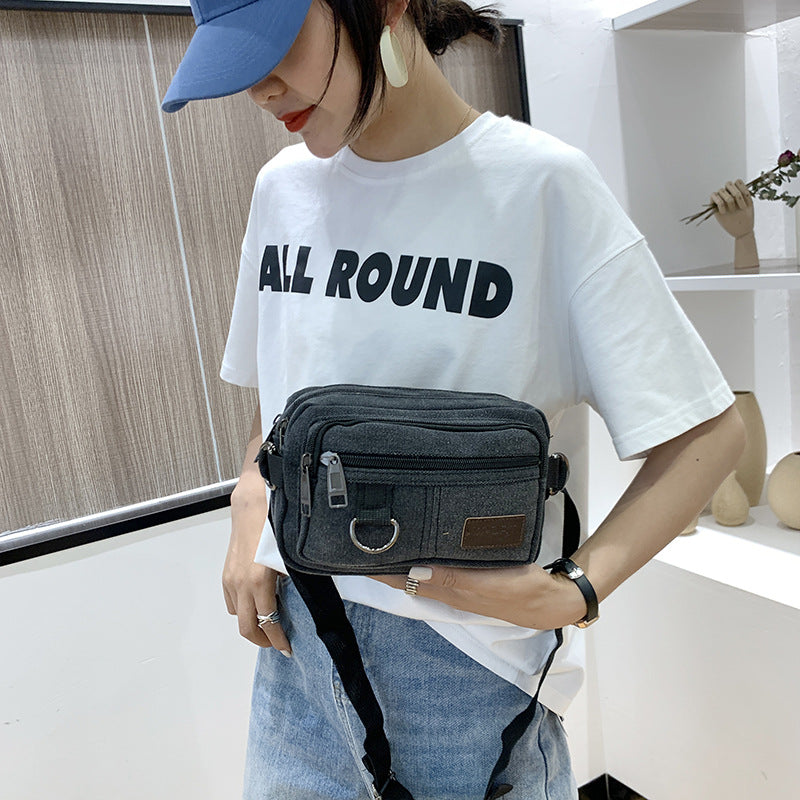 Men's Can Order Canvas Stall Cash Men's Waist Packs