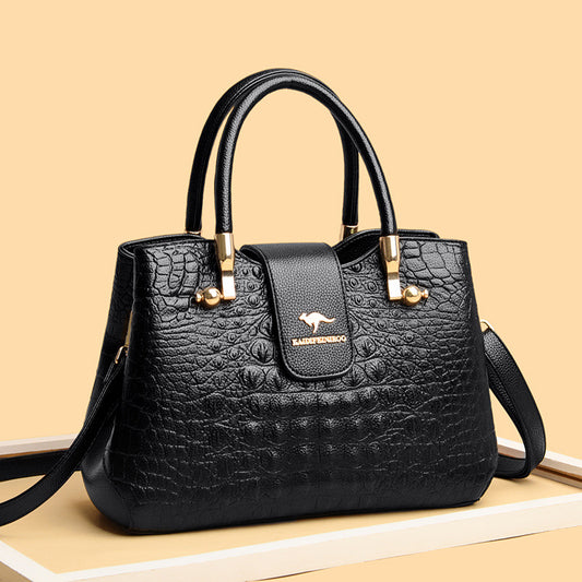 New Women's Crocodile Pattern Lady Mom Handbags