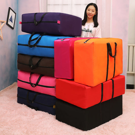 Color Thickened Oxford Cloth Moving Large Travel Bags