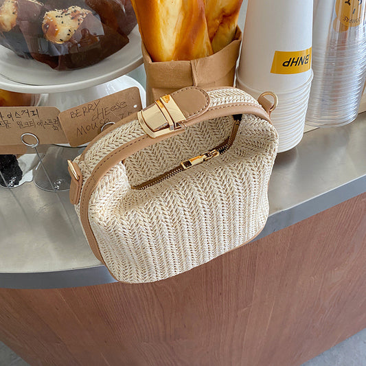 Innovative Women's Straw Woven Portable Summer Crossbody Bags