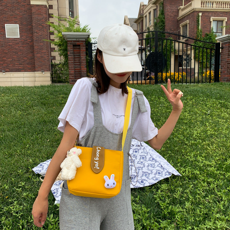 Classy Women's Summer Canvas Korean Style Shoulder Bags