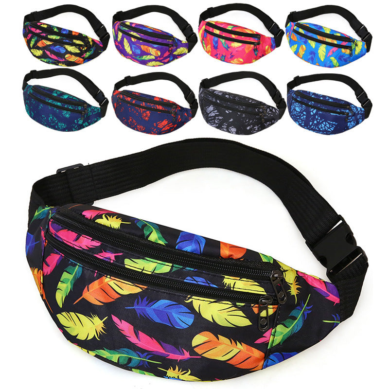 Women's & Men's Exercise Running Nylon Slanted Mountain Climbing Men's Waist Packs