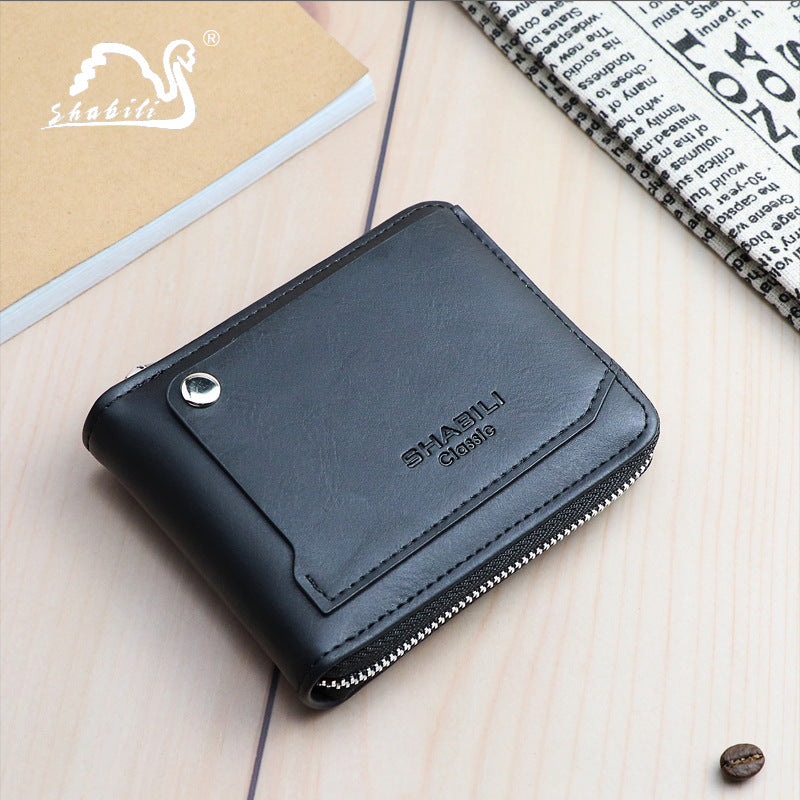 Men's Short Classic Fashion Male Large Capacity Card Holder