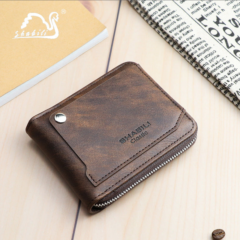 Men's Short Classic Fashion Male Large Capacity Card Holder