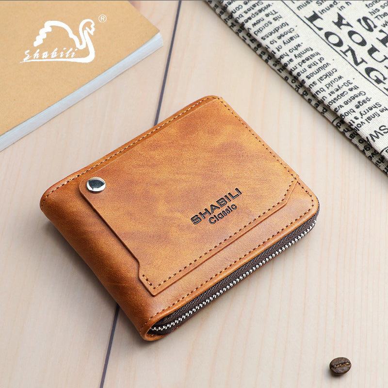 Men's Short Classic Fashion Male Large Capacity Card Holder