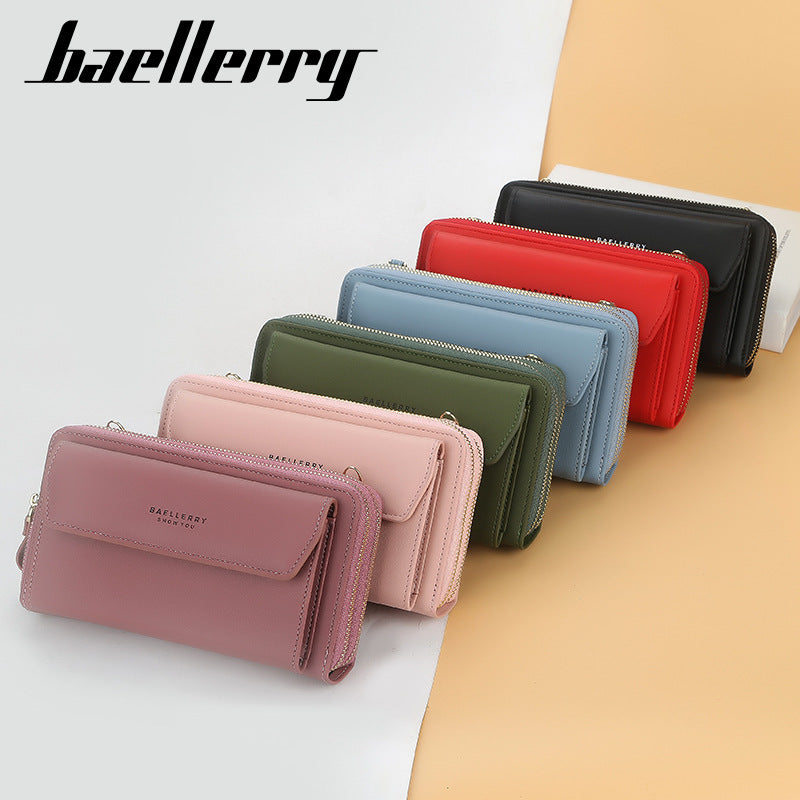 Women's Korean Fashion Versatile Zipper Mobile Bags