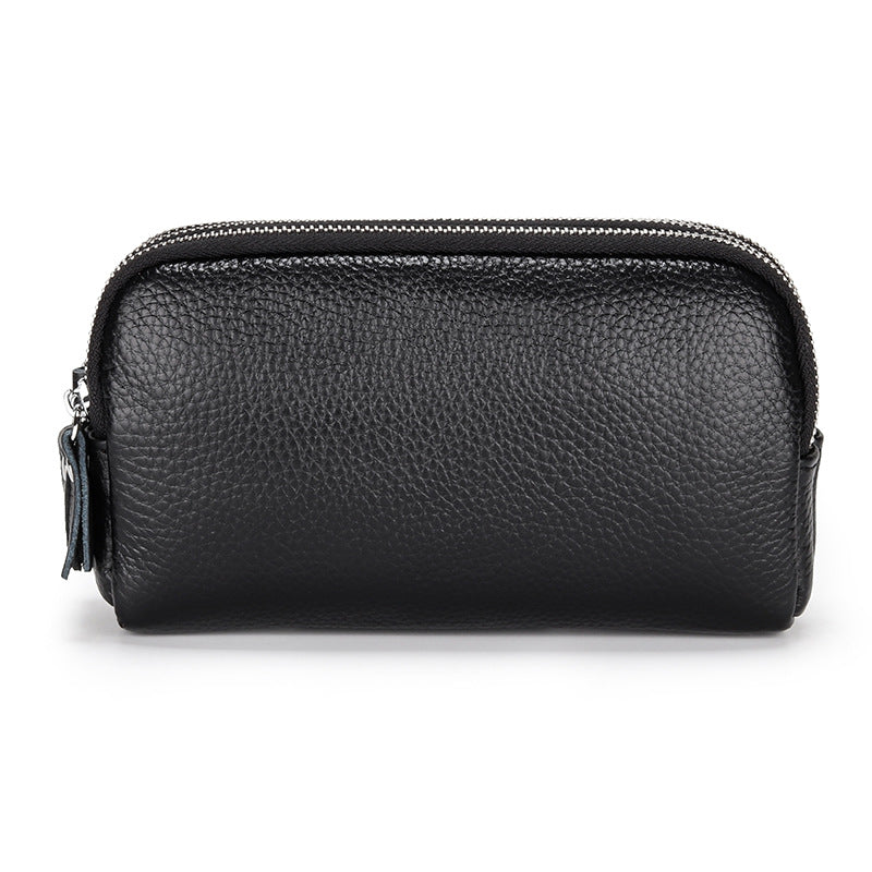 Women's Cowhide Clutch Zipper Wrist Leather Long Phone Bags