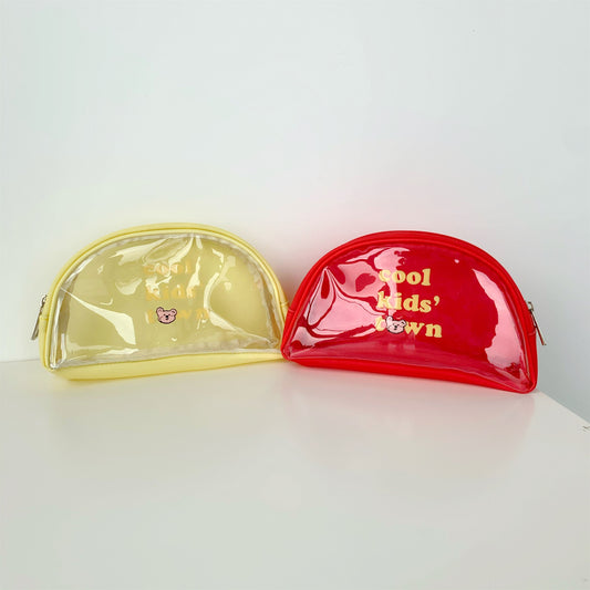 Jelly Cartoon Transparent Storage Wash Portable Cosmetic Bags