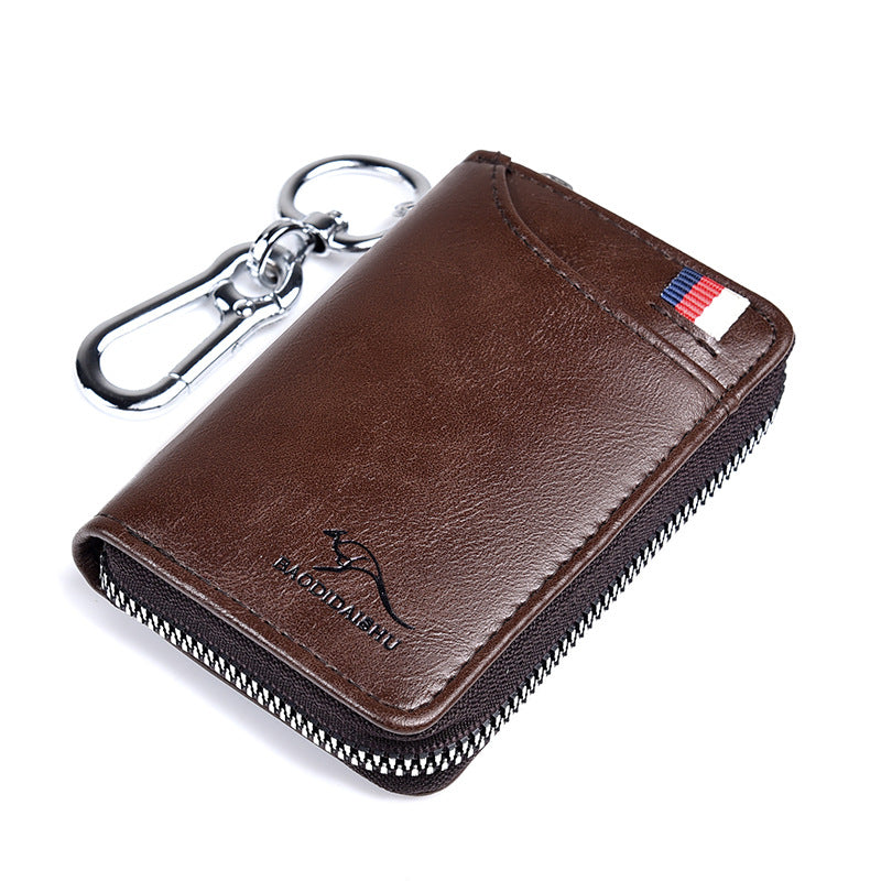 Men's Kangaroo Business Car Large Capacity Multiple Coin Purses