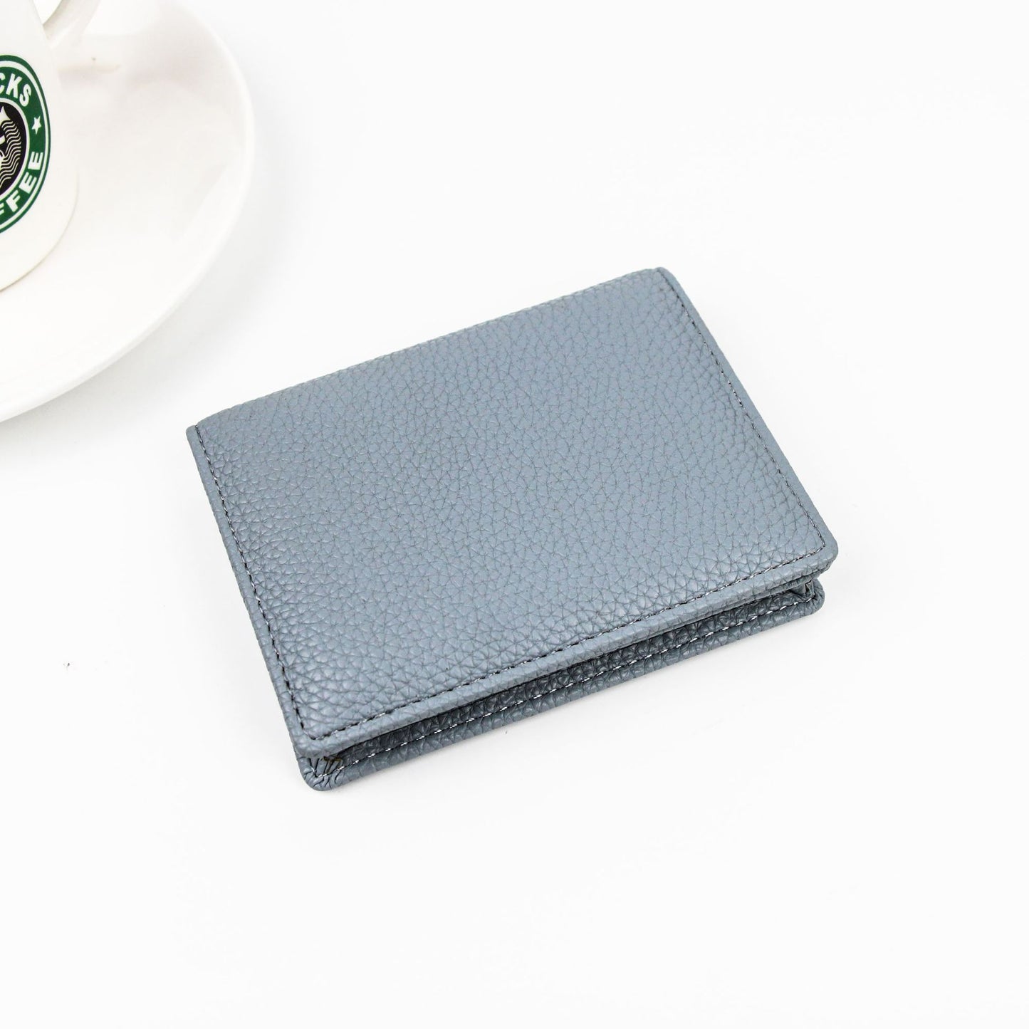 Leisure Business Lychee Pattern Large Capacity Card Holder