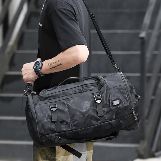 Men's Camouflage Fashion Trendy Basketball College Lightweight Backpacks