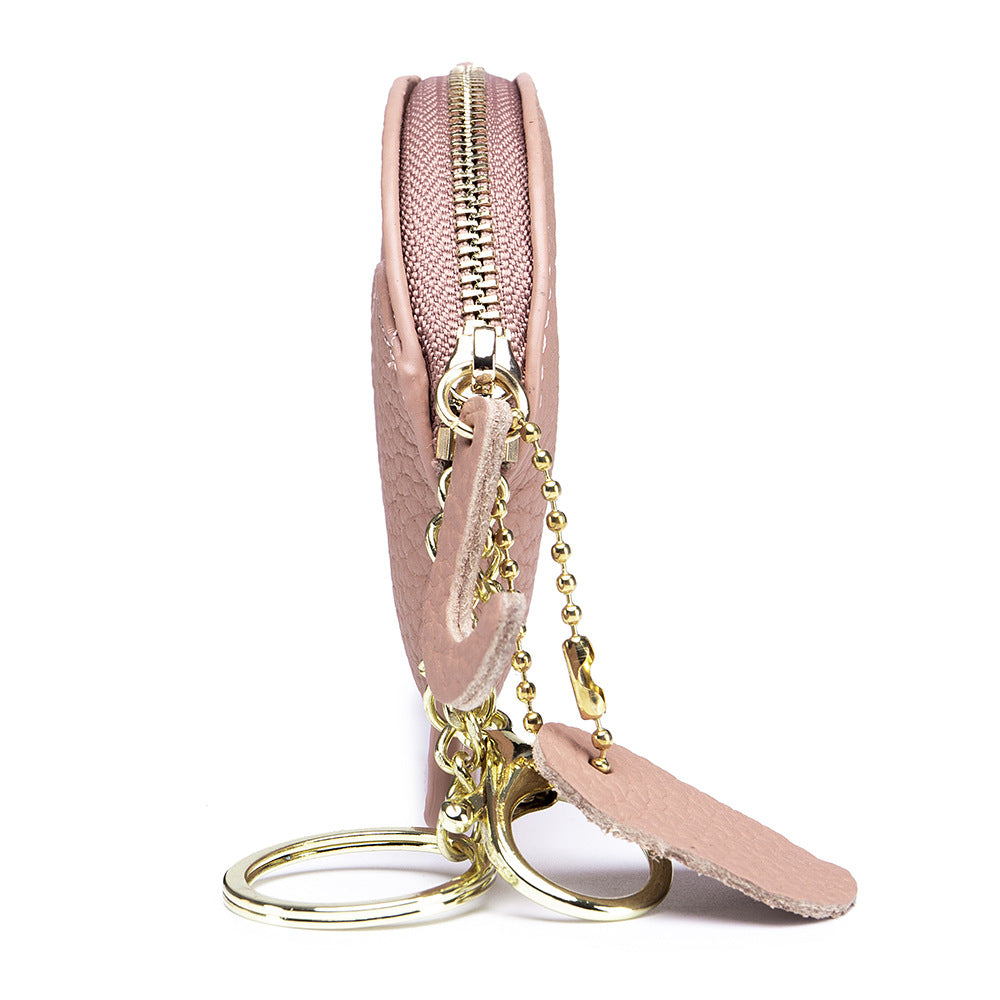 Cute Cat Live Broadcast Genuine Leather Coin Purses