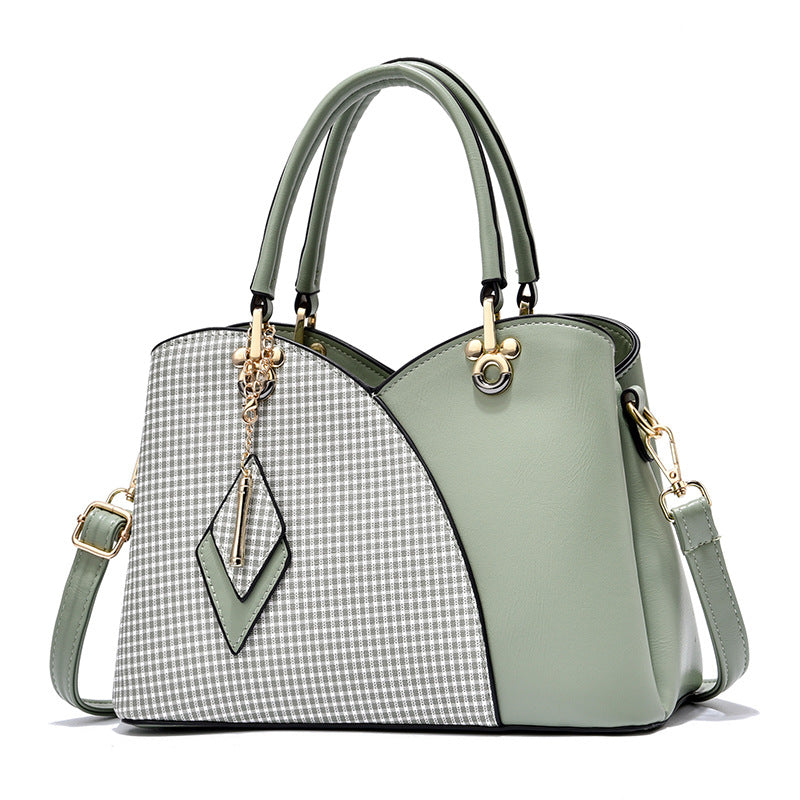 Women's Plaid Fashion Elegant Generous Large Capacity Handbags