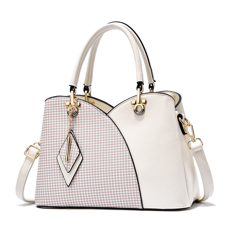 Women's Plaid Fashion Elegant Generous Large Capacity Handbags