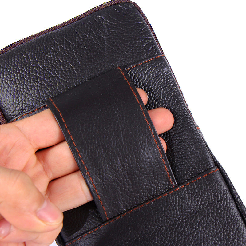 Men's Fashion Business Mobile Vertical Model In Shape Men's Waist Packs