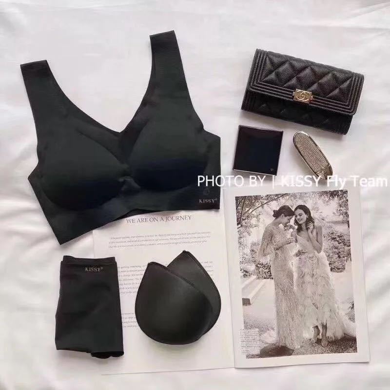 Seamless Comfort Underwear Flagship Store Wireless Black Technology Sleep Bras