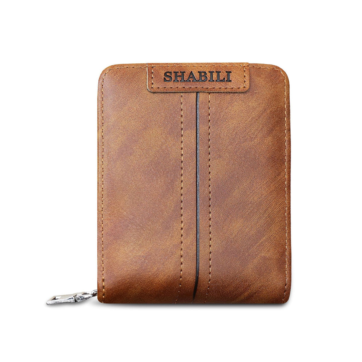 Men's Short Classic Horizontal Large Capacity Zipper Multiple Men's Wallet