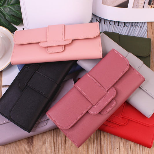 Women's Three-fold Flip Korean Style Fresh Pocket Ladies Wallets