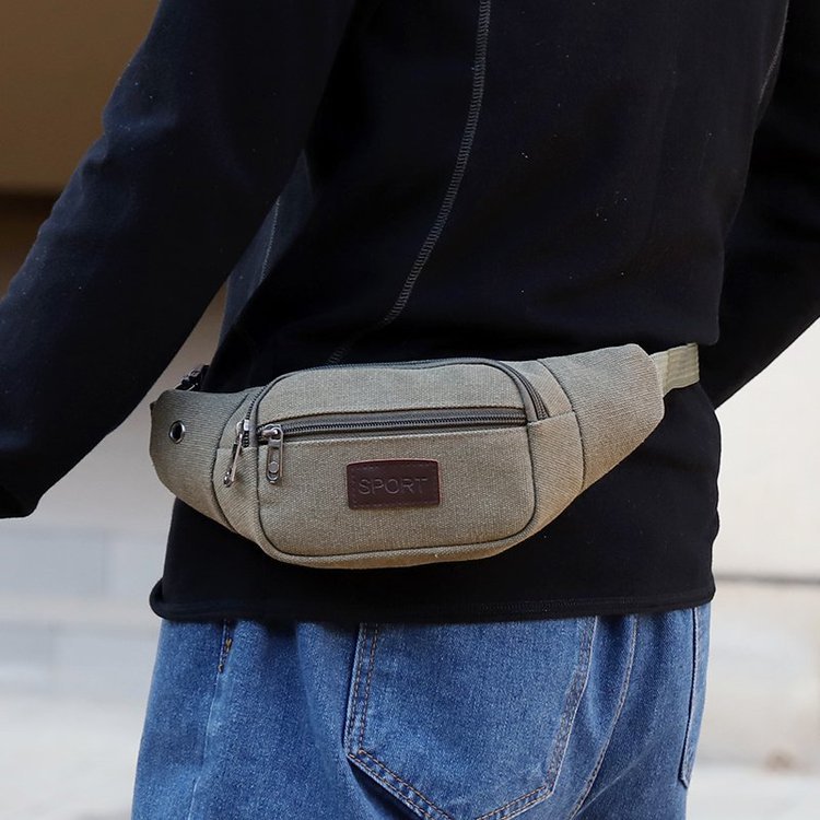 Men's Summer Market Stall Checkout Canvas Retro Bags