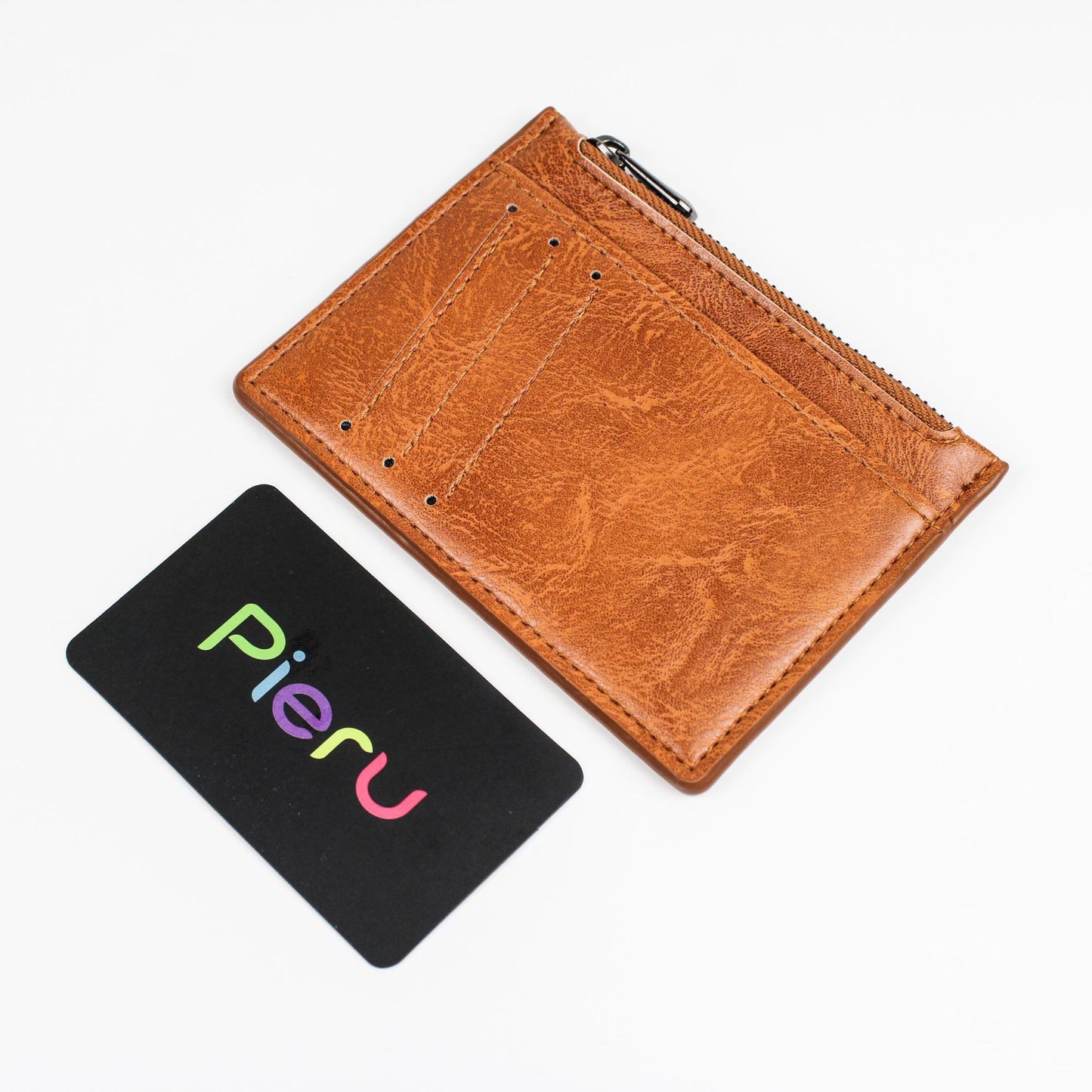 Creative Zipper Change Imitation Leather Multifunctional Card Holder