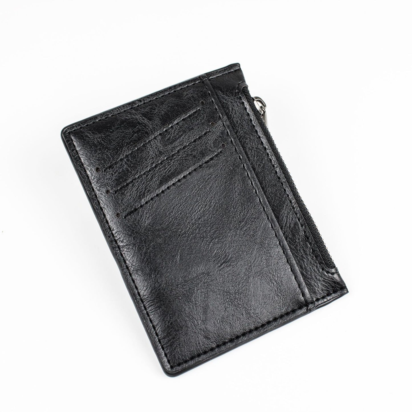 Creative Zipper Change Imitation Leather Multifunctional Card Holder