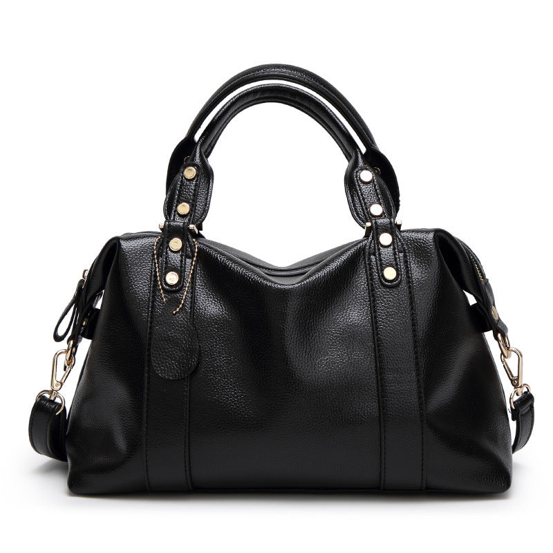 Women's Trendy Fashion Boston Portable Pillow Women's Shoulder Bag