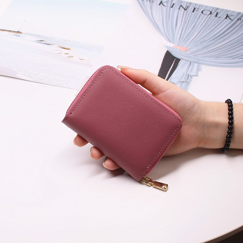 Women's & Men's & Zipper Page Driving License Horizontal Card Holder