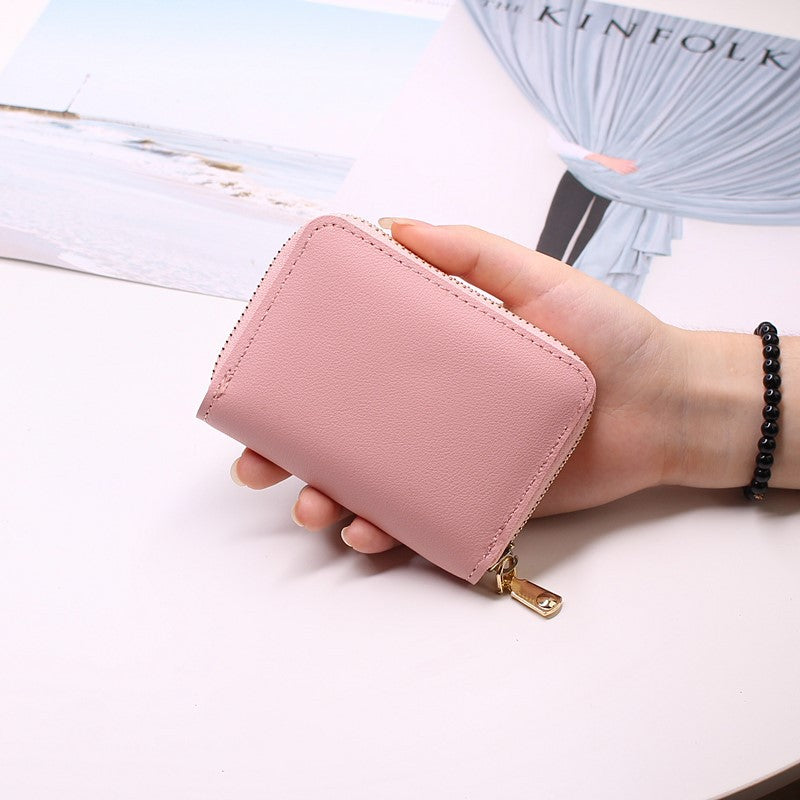 Women's & Men's & Zipper Page Driving License Horizontal Card Holder