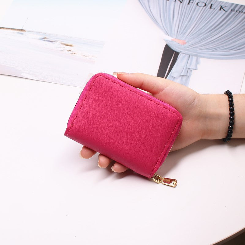 Women's & Men's & Zipper Page Driving License Horizontal Card Holder