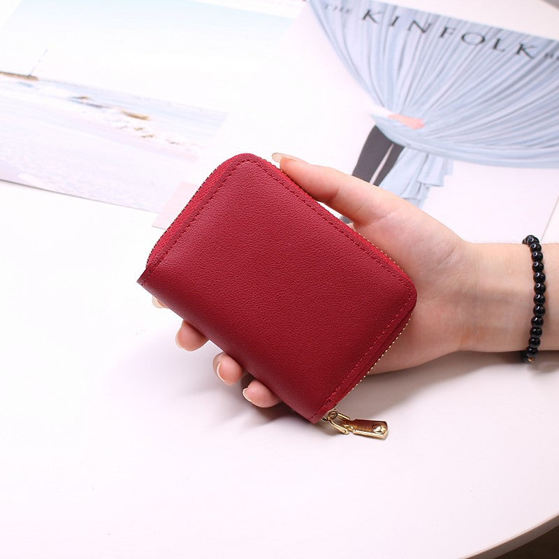 Women's & Men's & Zipper Page Driving License Horizontal Card Holder