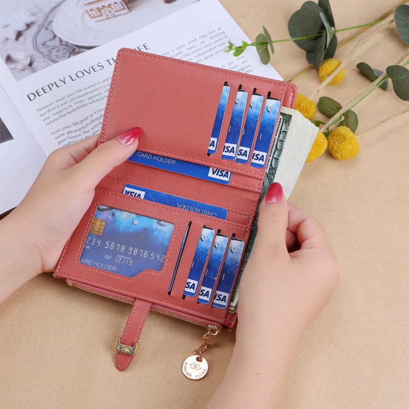 Women's Korean Large Capacity Mid-length Clutch Simple Ladies Wallet
