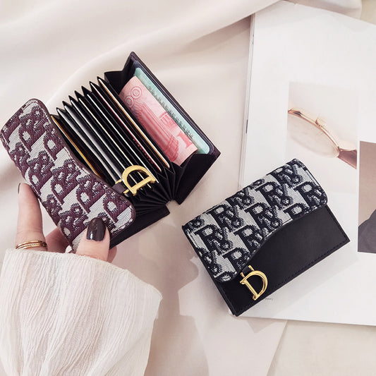 Women's Genuine Leather Exquisite Large Capacity Driving License Multiple Card Holder