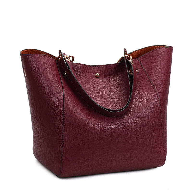 Women's Fashionable Large Capacity Magnetic Snap Women's Shoulder Bag