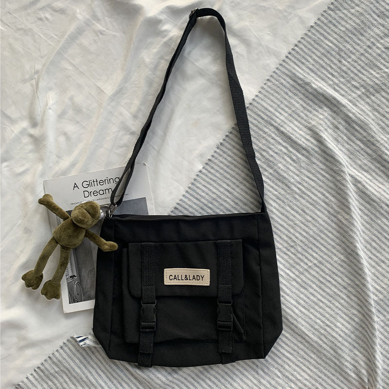 Trendy Style Vintage Simple Nylon Canvas Crossbody Bags