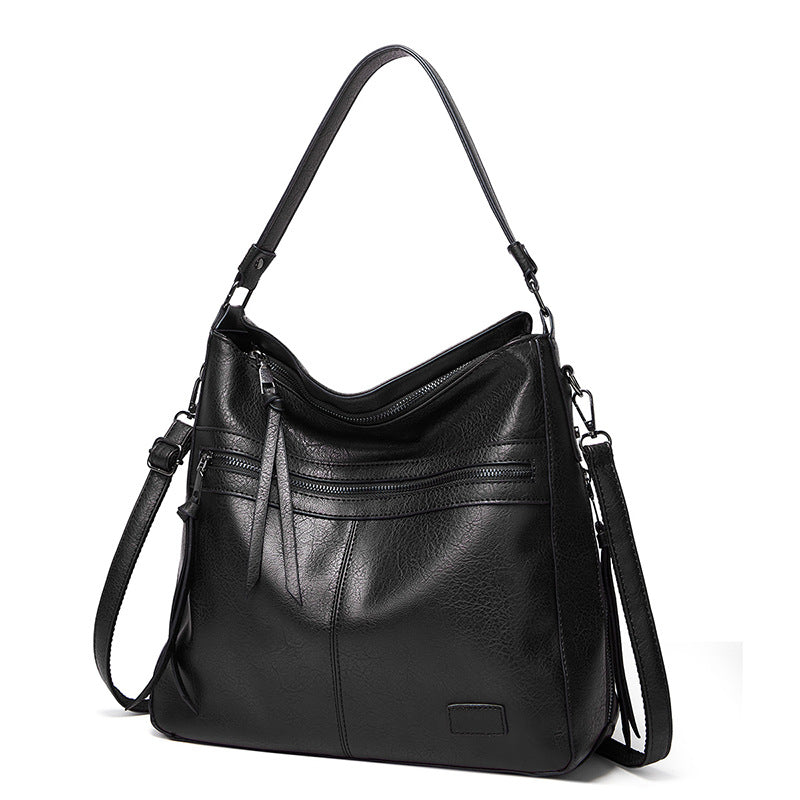 Women's Spring Soft Leather Large Capacity Versatile Handbags