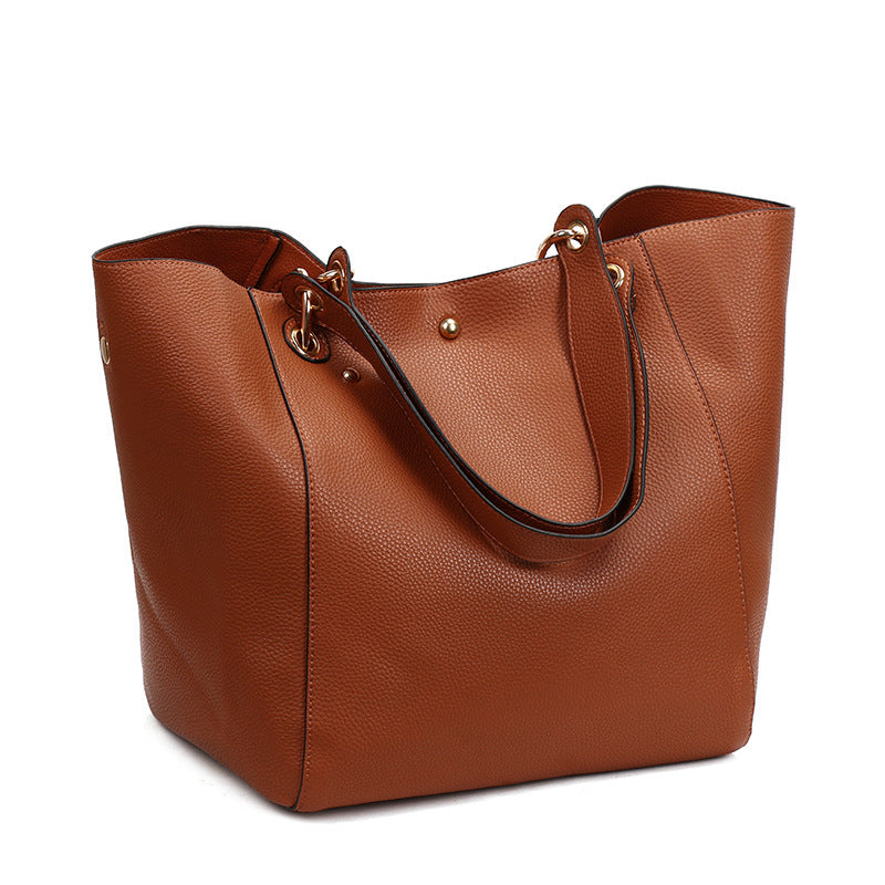 Women's Fashionable Large Capacity Magnetic Snap Women's Shoulder Bag